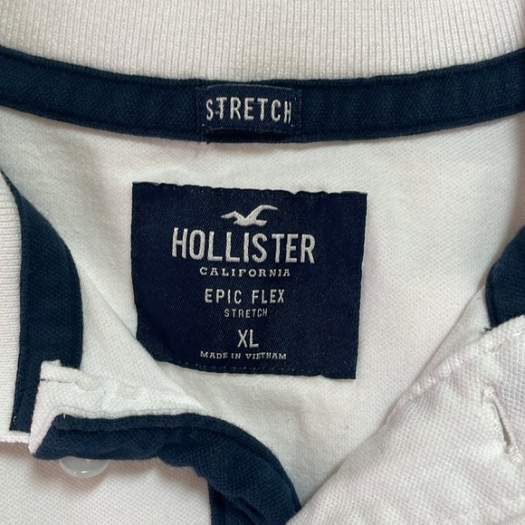 Men’s White Hollister Polo - Picture 2 of 3